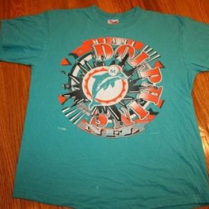 XL * Vintage 90s 1993 MIAMI DOLPHINS nfl football t-shirt