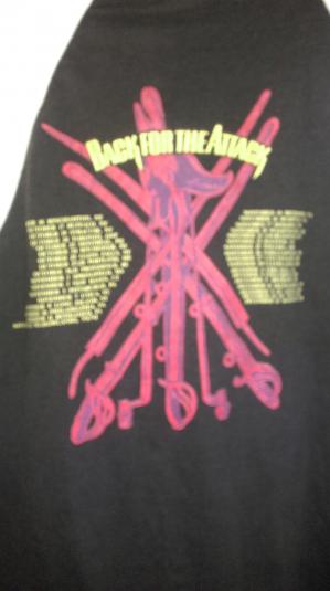 Dokken 1987 Back for the Attack Tour 3/4 sleeve Vintage T