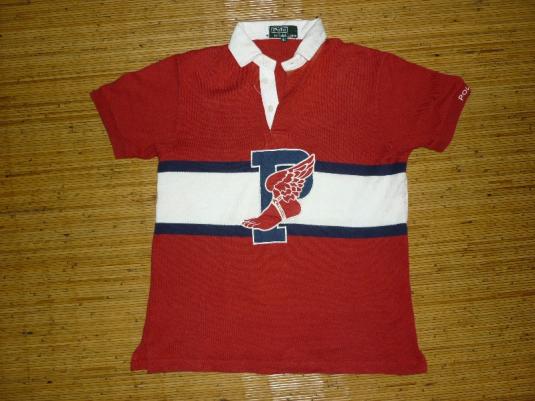 RARE VINTAGE POLO RALPH LAUREN P WING RUGBY SHIRT