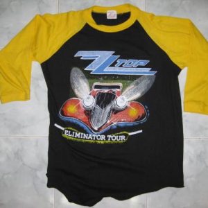 80s Vintage ZZ Top Eliminator Tour Bootleg Jersey T-Shirt