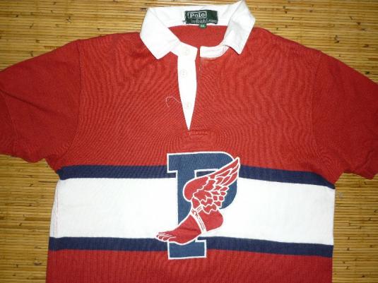 RARE VINTAGE POLO RALPH LAUREN P WING RUGBY SHIRT | Defunkd