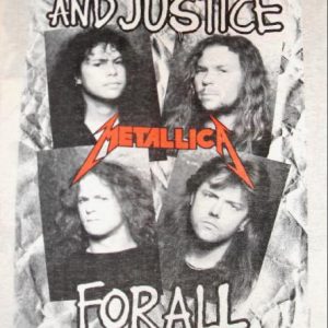 Metallica 1988/89 And Justice For All Vintage T-shirt