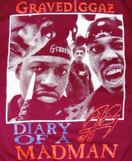 Gravediggaz 1994 Diary Of A Madman Vintage Sweatshirt