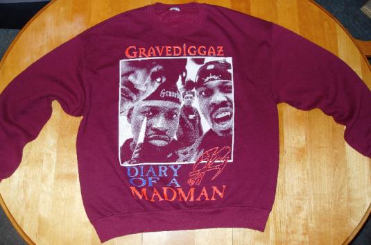 Gravediggaz 1994 Diary Of A Madman Vintage Sweatshirt