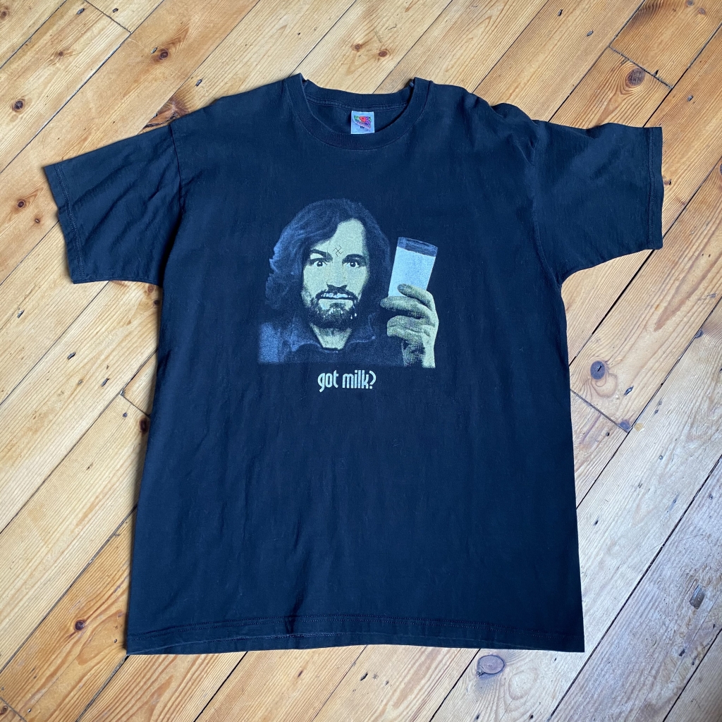 Vintage Charles Manson Got Milk? T-Shirt