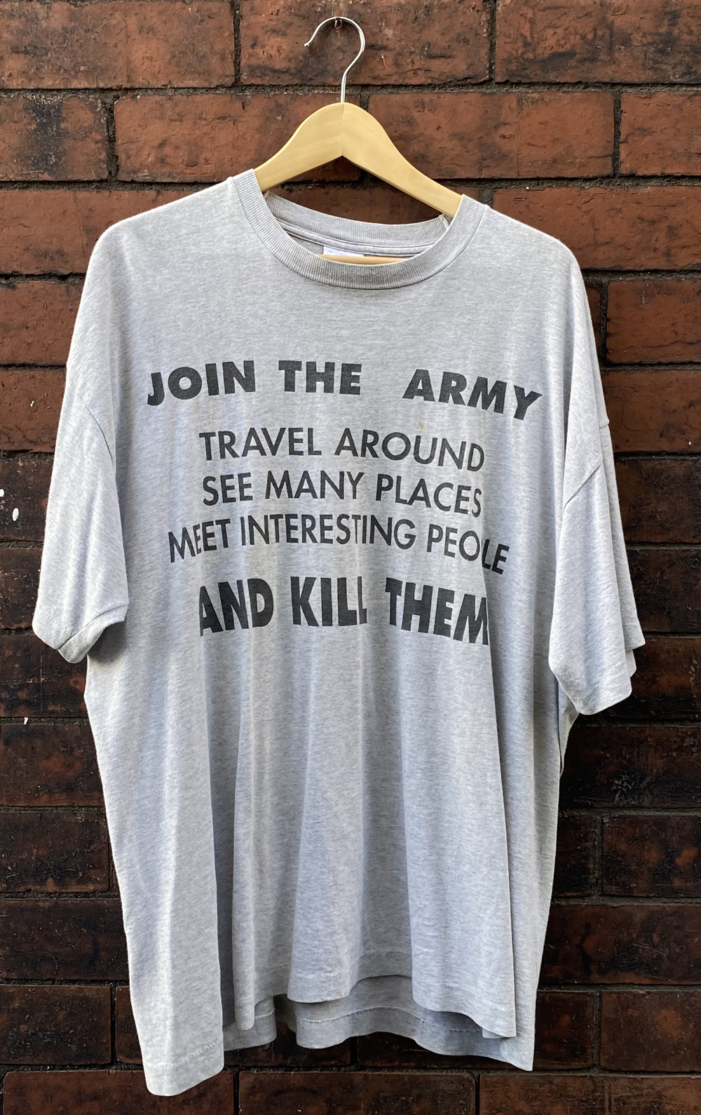 vintage join the army, travel and kill people t-shirt