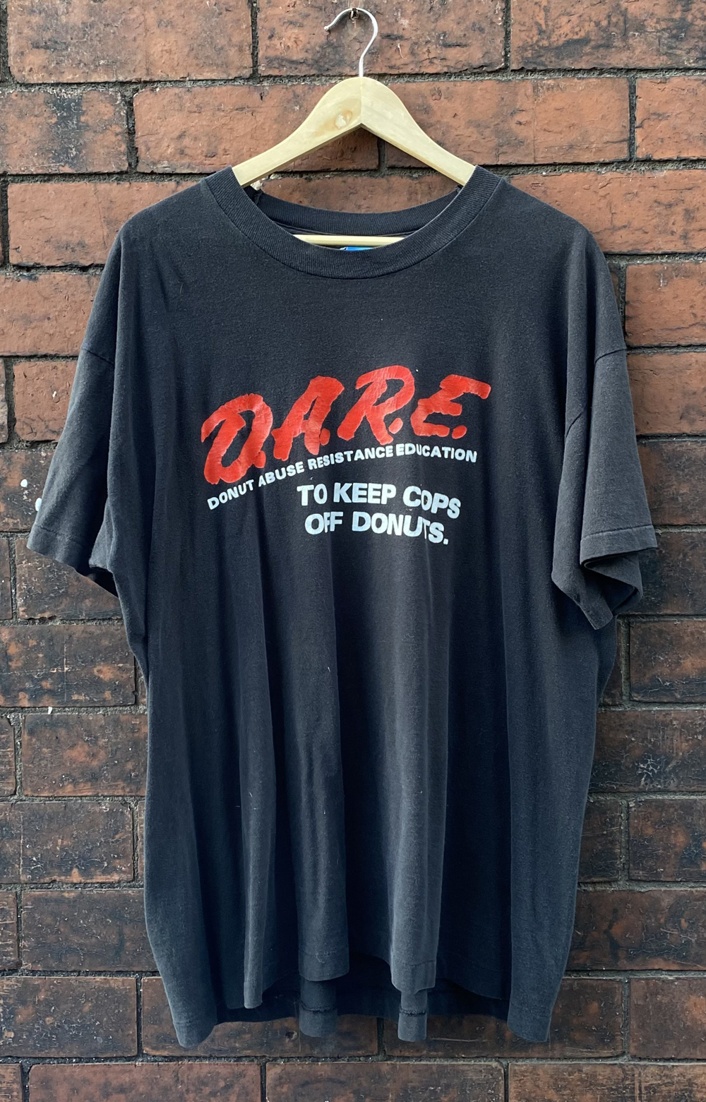 Vintage Police D.A.R.E. T-Shirt Donut Abuse Resistant Education