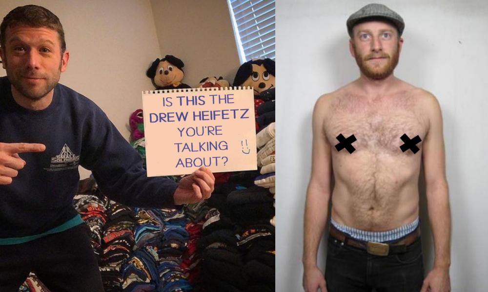 Vintage Miner Leaks Topless Photo of a Young Drew Heifetz