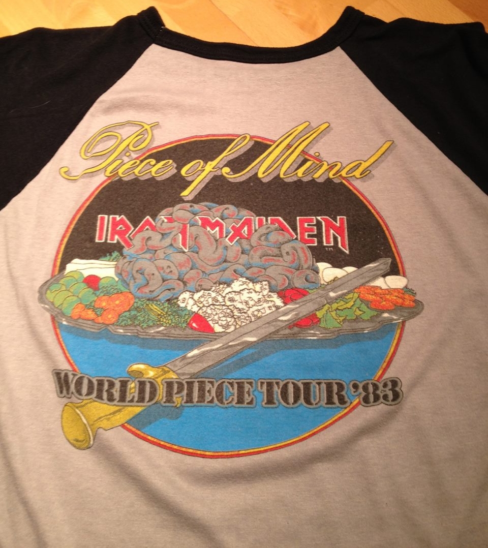 Vintage Piece of Mind World Piece Tour 1983 Jersey