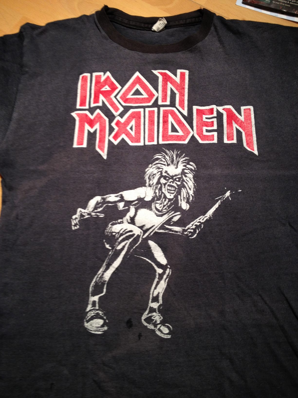 vintage iron maiden autumn tour t-shirt
