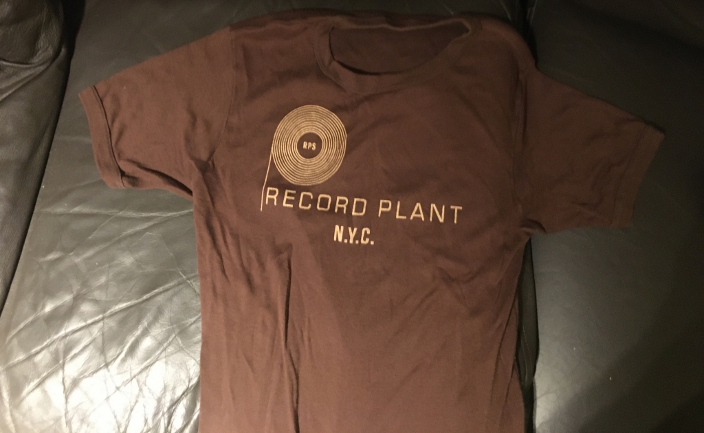 Vintage 1970s Record Plant NYC Brown T-Shirt