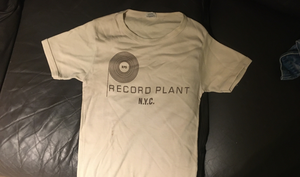 Vintage 1970s Record Plant NYC White T-Shirt