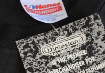 Winterland hangtag on Hanes Heavyweight Tag