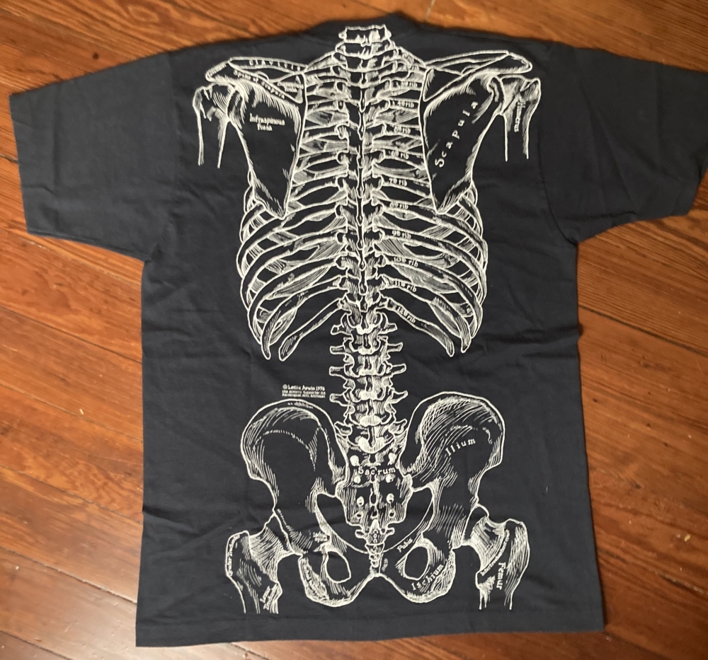 Leslie Arwin Skeleton T-Shirt Back