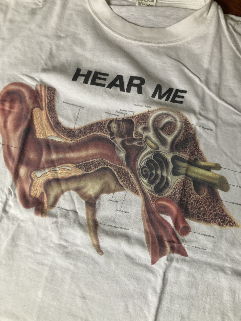 Rudiger Anatomie Hear Me Ear T-Shirt Close Up