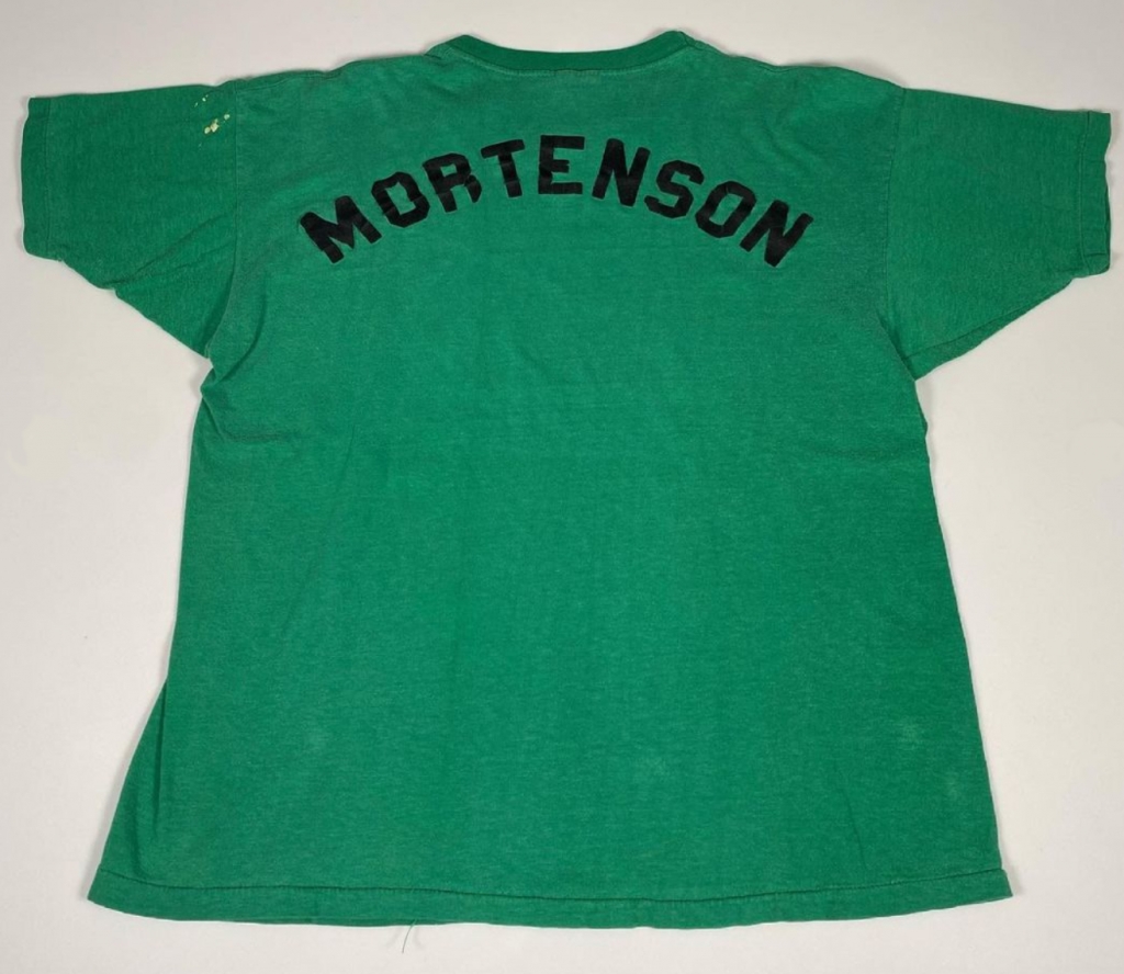 Green 1972 Nike Swoosh Olympic Trials T-Shirt Back Mortenson