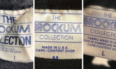 History of the vintage brockum t-shirt tag