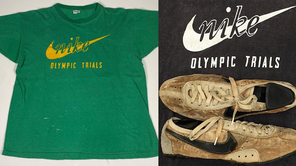 First Piece of Nike Apparel 1972 Olympic Trials TShirt