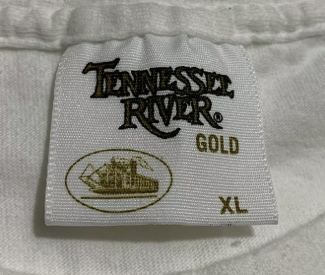 Vintage Tennessee River Gold Steamboat T-Shirt Tag 1980s