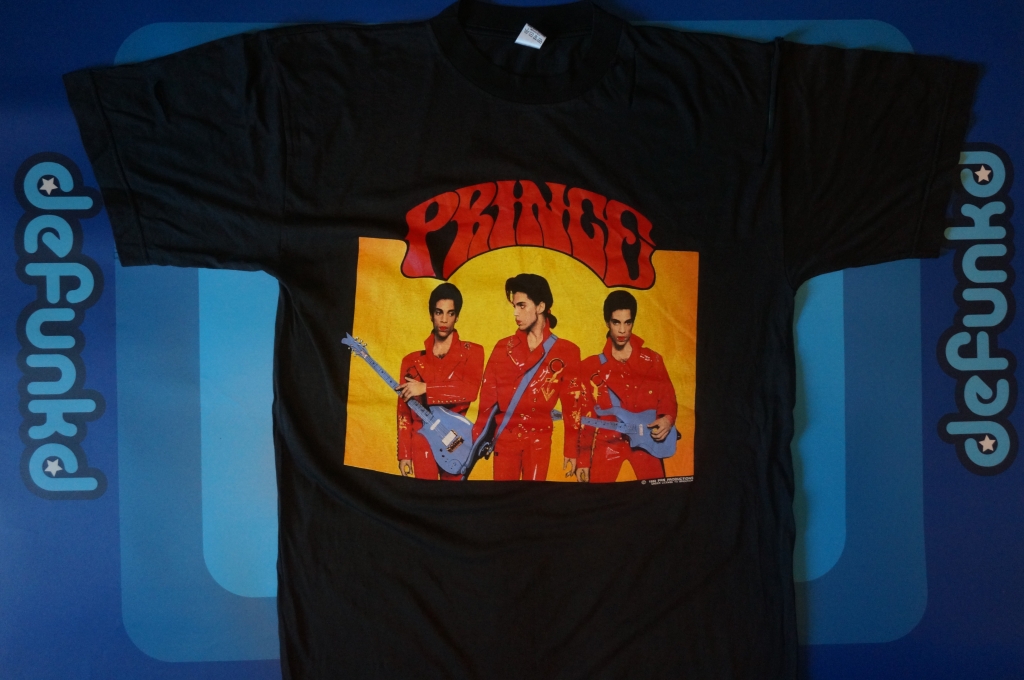 vintage 1990 prince t-shirt guitars