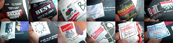 Authentic Vintage T Shirt Brand and Tag Guide and Gallery