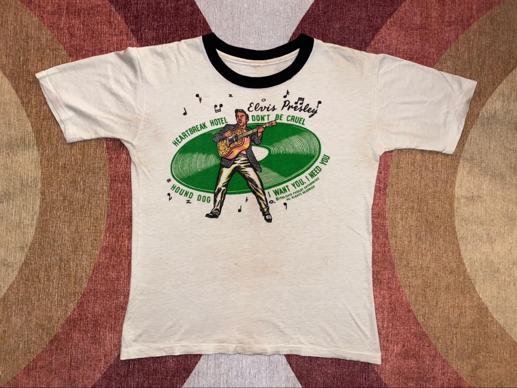Vintage 1950s Elvis ringer T-Shirt