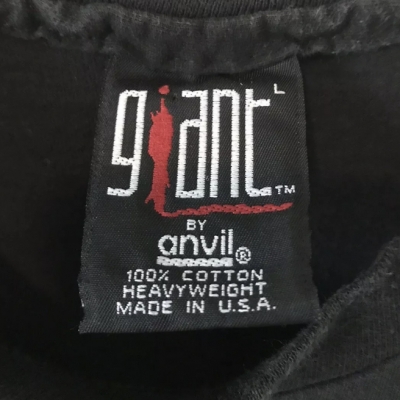 vintage giant by anvil heavyweight black tag