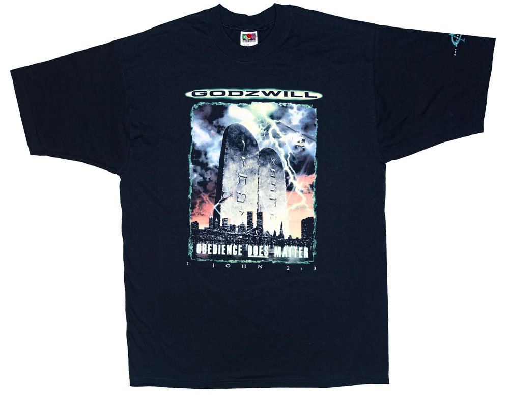 Vintage Godzilla Jesus Parody T-Shirt
