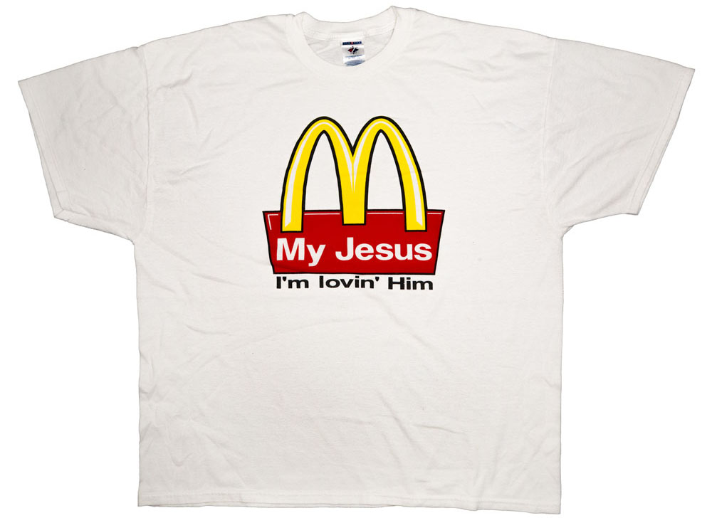 Vintage McDonald's My Jesus Parody T-shirt