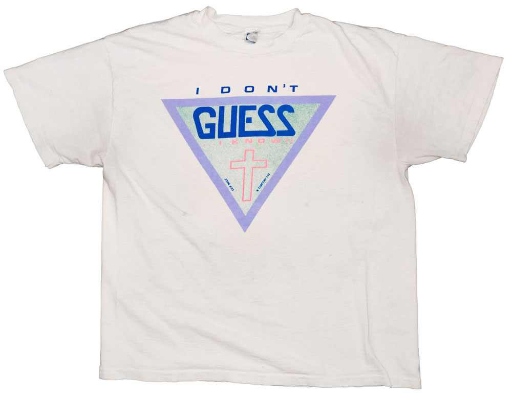 Vintage I Don't Guess Parody Jesus T-Shirt