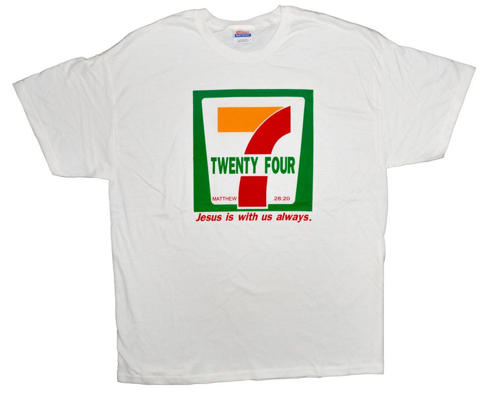 Vintage 24/7 7-11 Parody Jesus T-Shirt