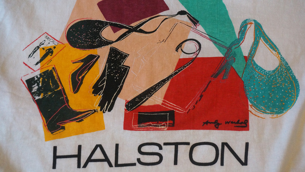 Vintage Halston Andy Warhol Art T-Shirt