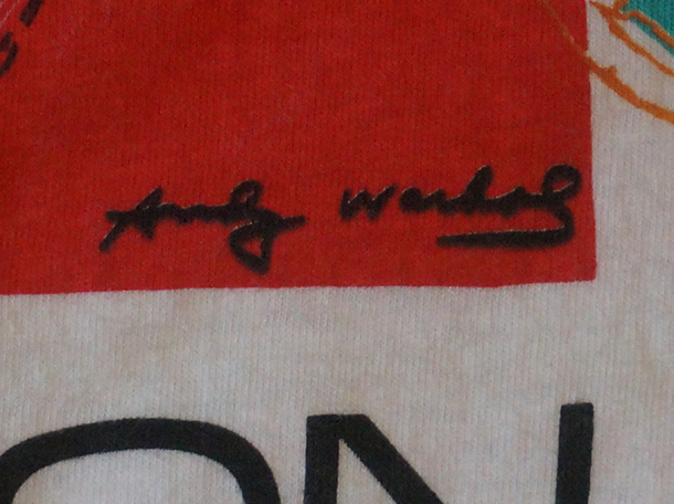 Halston Andy Warhol Signature