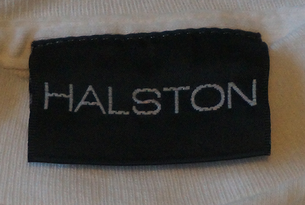 Vintage Halston T-Shirt Tag