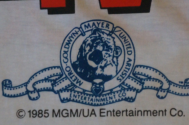 1985 MGM copyright