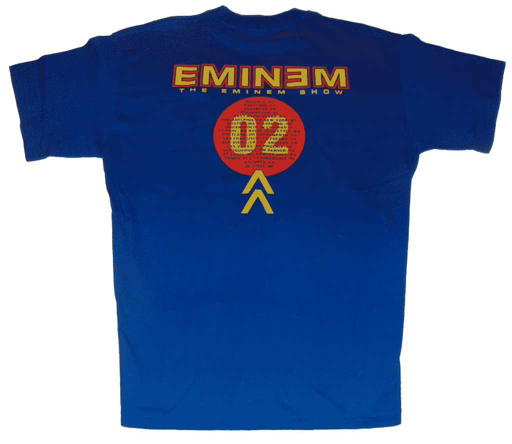 Vintage 2002 The Eminem Show Tour T-Shirt back