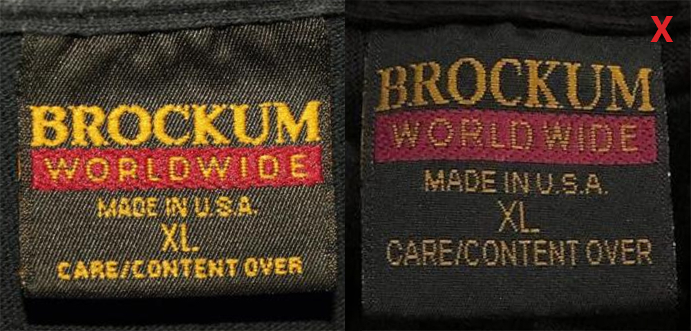 Fake Brockum Worldwide Tag