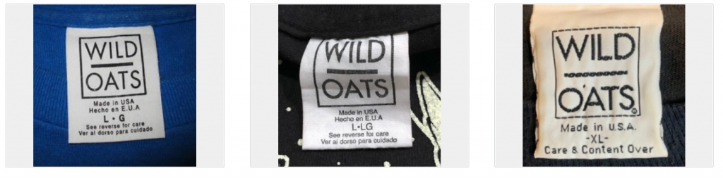 Which one of these Wild Oats tags is fake?