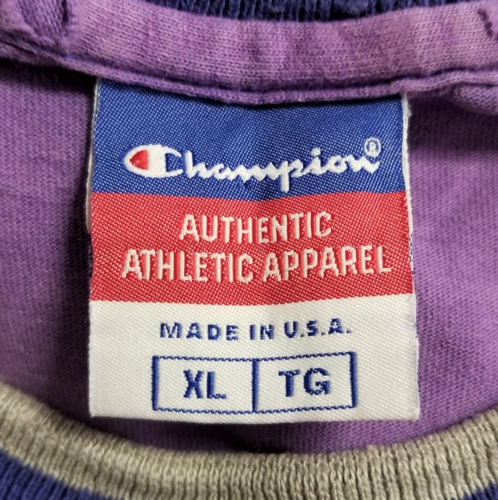 Late 90s - 2000s Champion Authentic Athletic Apparel tag