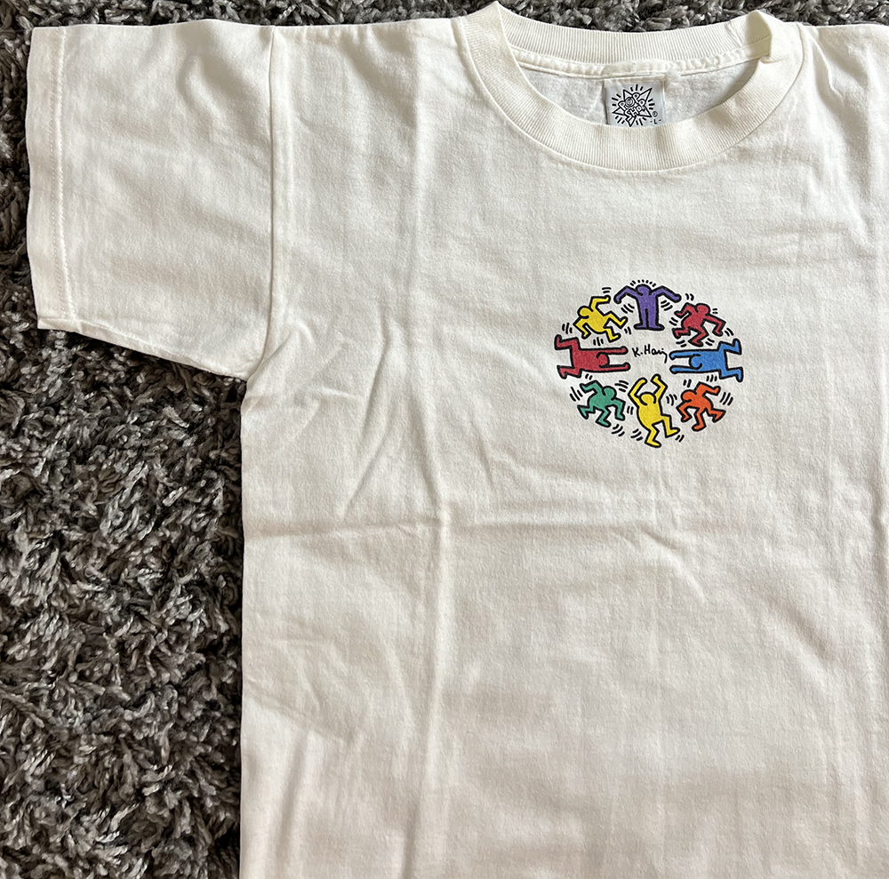 Vintage Keith Haring "Circle People" Kids T-Shirt