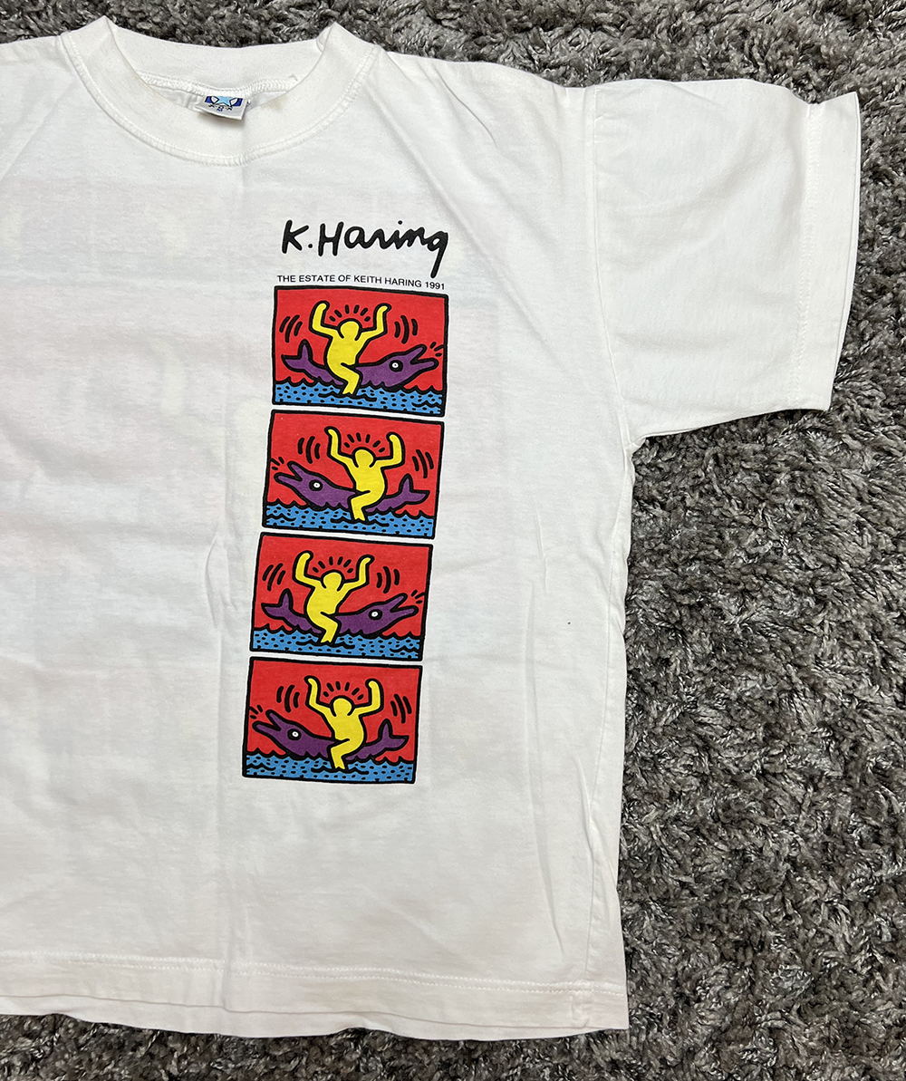 Vintage 1991 Keith Haring "Dolphin Rider" T-Shirt