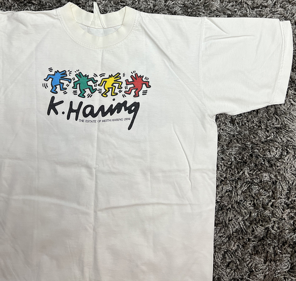 Vintage Keith Haring Collector Showcases Pop Shop T-Shirts