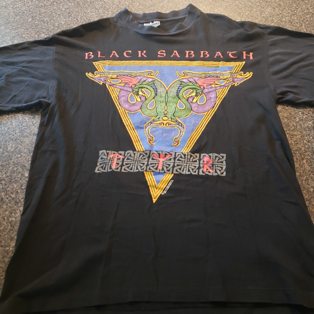 Vintage 1990 Black Sabbath TYR T-Shirt front