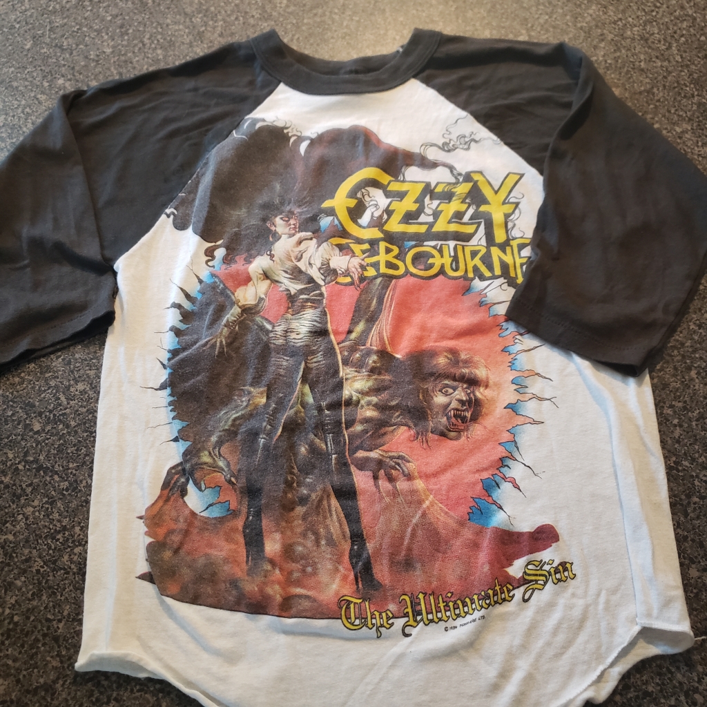 Vintage Ozzy Osbourne The Ultimate Tour Jersey Front