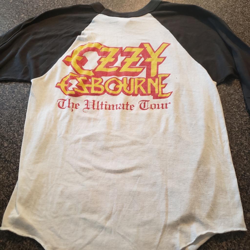 Vintage Ozzy Osbourne The Ultimate Tour Jersey Back
