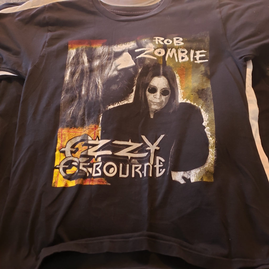 Vintage Rob Zombie Ozzy Osbourne 2007 Tour T-Shirt Front