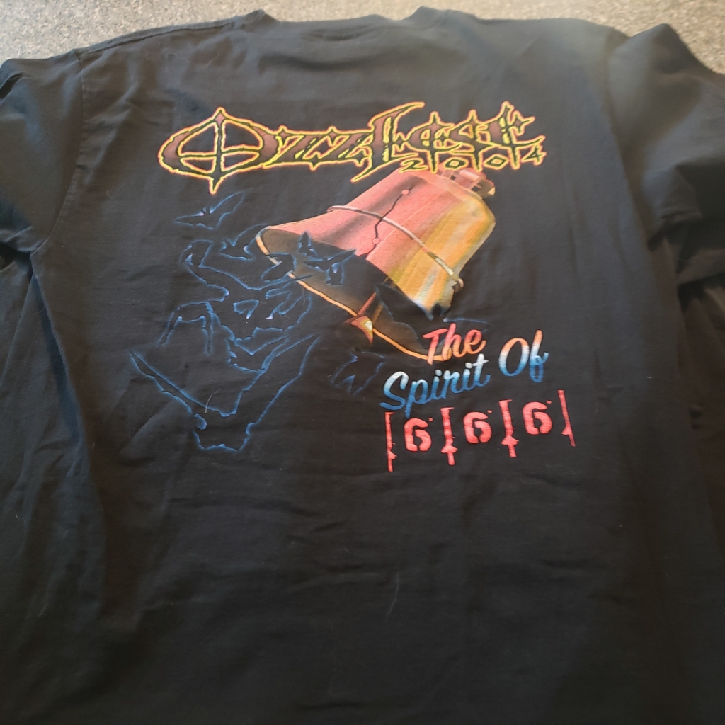 Vintage Ozzy For President Ozzfest 2004 T-Shirt back The spirit of 666