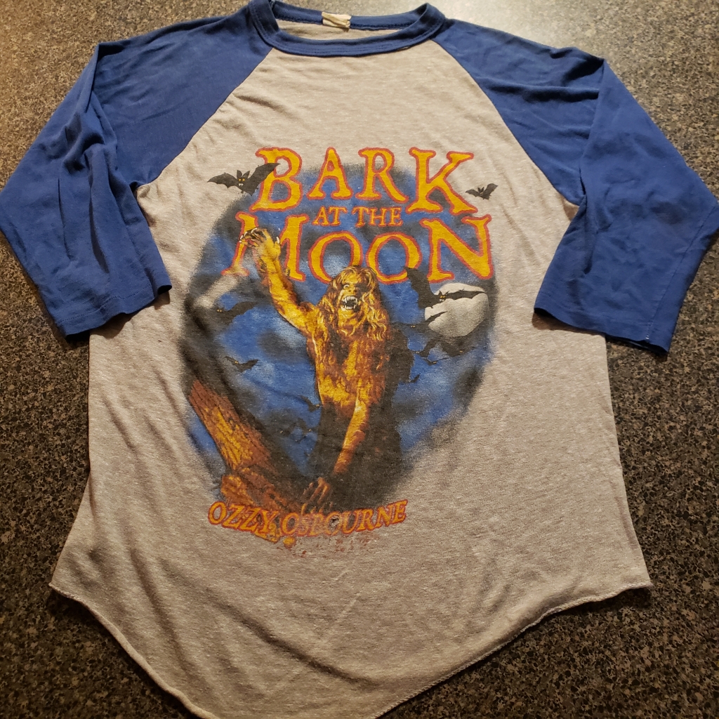 Vintage Ozzy Osbourne Bark at the Moon Tour Jersey Front