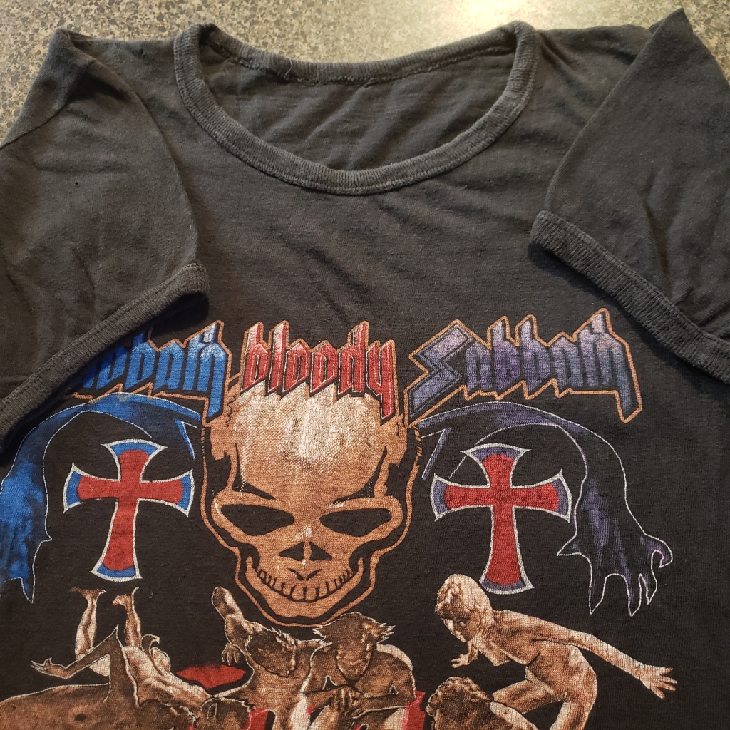 Black sabbath top t shirt vintage