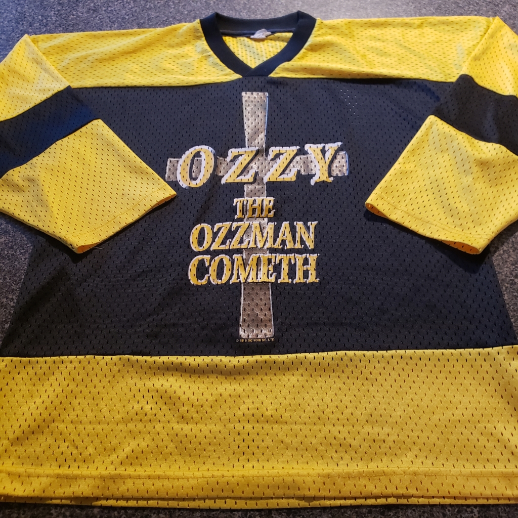vintage ozzy osbourne the ozzman cometh jersey front
